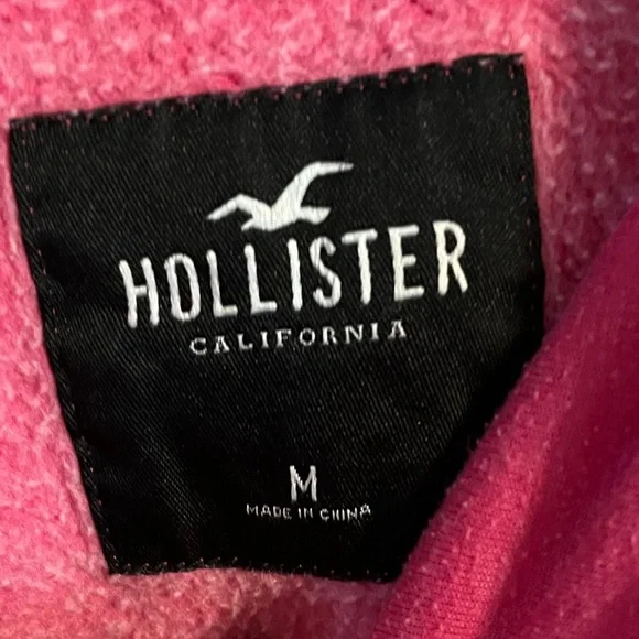 Hollister hoodie, hot pink fades to white, super soft, size small - Picture 4 of 4